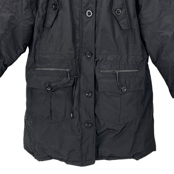 NWT $148 ROCA WEAR CLASSIC Women's HOODED PARKA Faux Fur Trim Black PLUS SIZE 3X - Picture 5 of 8